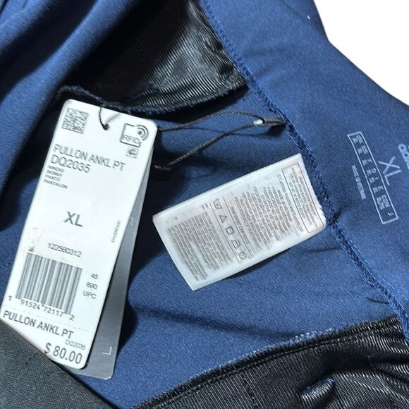 Adidas women’s pull on ankle pants navy blue xl nwt athleisure - Picture 3 of 4
